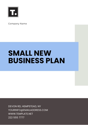 Free Small New Business Plan Template to Edit Online