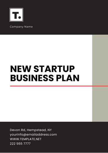 Free New Startup Business Plan Format Template to Edit Online