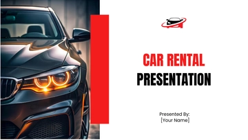 Free Car Rental Presentation Template to Edit Online