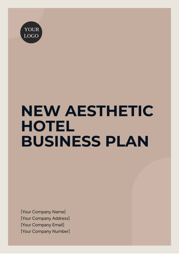 Free New Aesthetic Hotel Business Plan Template to Edit Online