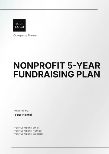 Free Nonprofit 5-Year Fundraising Plan Template to Edit Online
