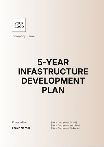 Free 5-Year Infrastructure Development Plan Template to Edit Online