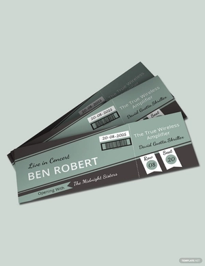 Concert Event Ticket Template