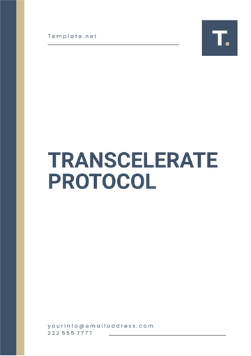 Free TransCelerate Protocol Template to Edit Online