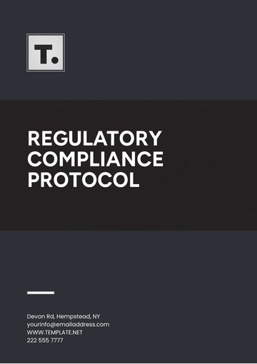 Free Regulatory Compliance Protocol Template to Edit Online