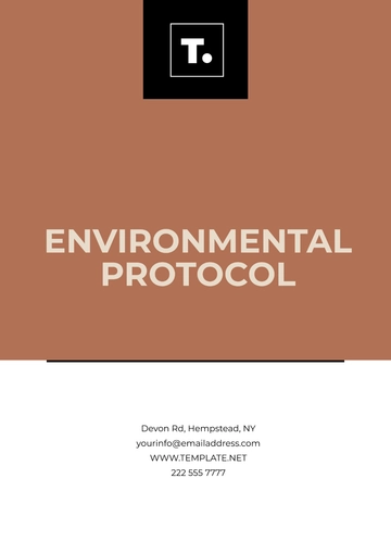 Free Environmental Protocol Template to Edit Online