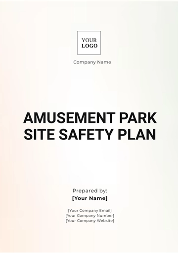 Free Amusement Park Site Safety Plan Template to Edit Online