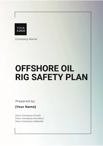 Free Offshore Oil Rig Safety Plan Template to Edit Online