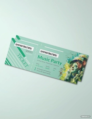 Modern Concert Ticket Template