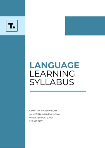 Free Language Learning Syllabus Template to Edit Online