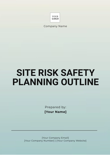 Free Site Risk Safety Planning Outline Template to Edit Online