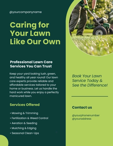 Free Lawn Care Flyer Template to Edit Online