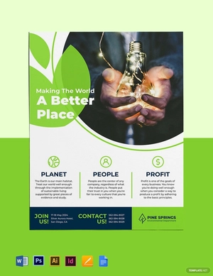 Corporate Social Responsibility Flyer Template