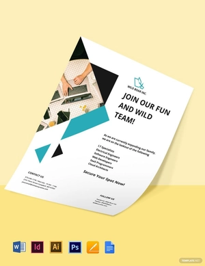 Job Announcement Flyer Template