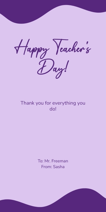 Free World Teachers' Day Gift Tag Template to Edit Online