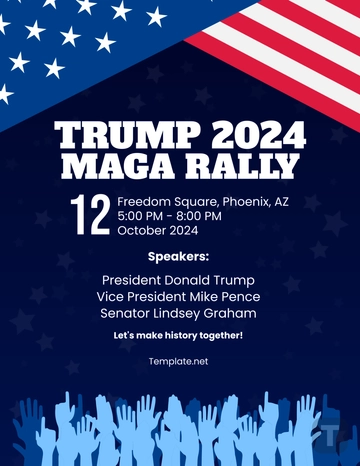 Free Trump Rally Template to Edit Online