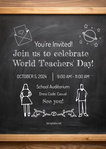 World Teachers Day Event Invitation Template