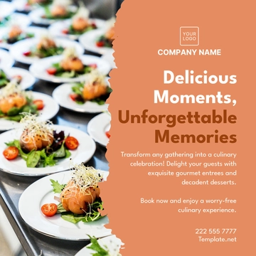 Free Catering Instagram Post Template to Edit Online