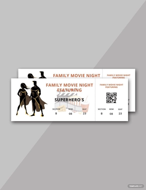 Movie Night Ticket Template