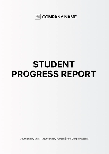 Free Student Progress Report Template to Edit Online