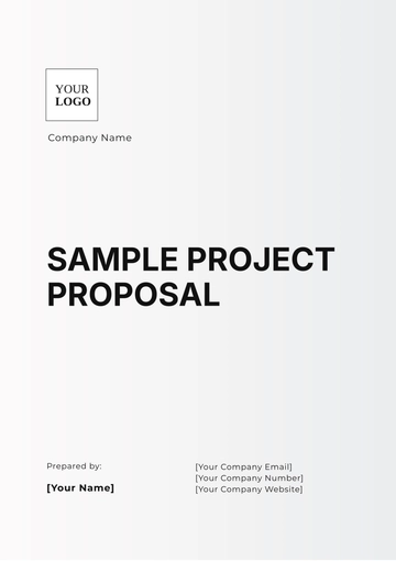Free Sample Project Proposal Template to Edit Online