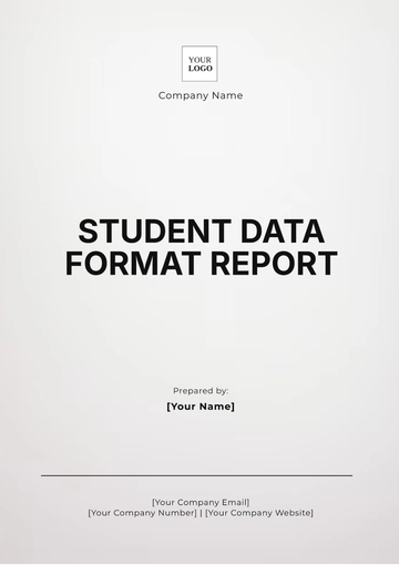 Free Student Data Format Report Template to Edit Online