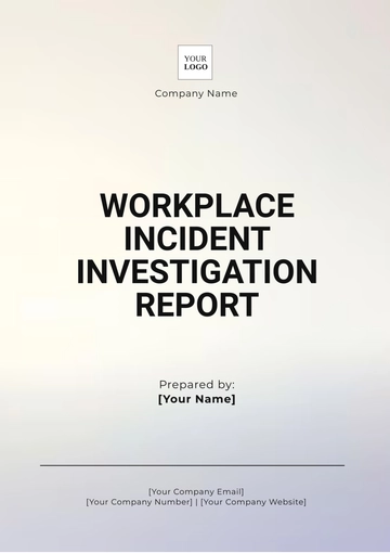 Free Workplace Incident Investigation Report Template to Edit Online
