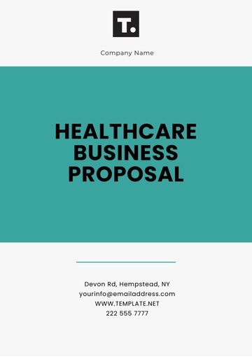Free Healthcare Business Proposal Template to Edit Online