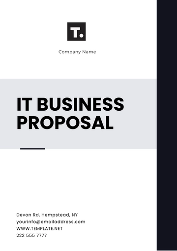 Free IT Business Proposal Template to Edit Online