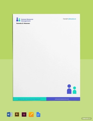 Simple HR Letterhead Template