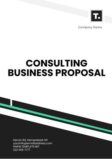 Free Consulting Business Proposal Template to Edit Online