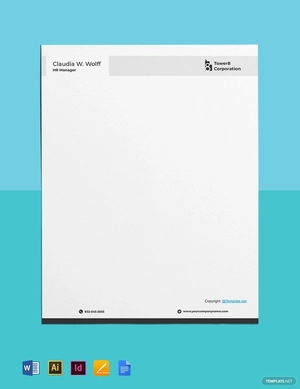 Clean HR Letterhead Template