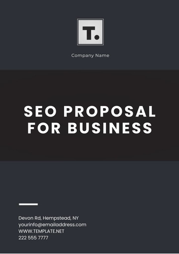 Free SEO Proposal For Business Template to Edit Online