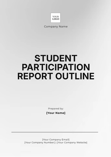 Free Student Participation Report Outline Template to Edit Online