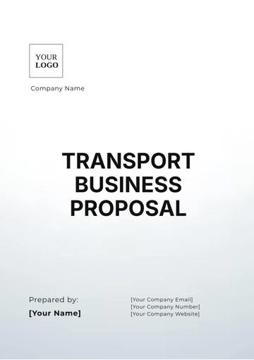 Free Transport Business Proposal Template to Edit Online