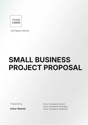 Free Small Business Project Proposal Template to Edit Online