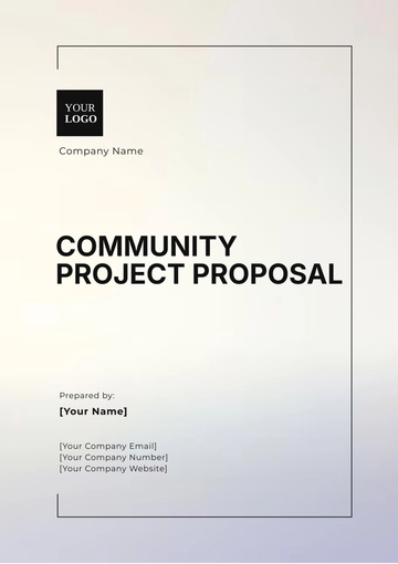 Free Community Project Proposal Template to Edit Online