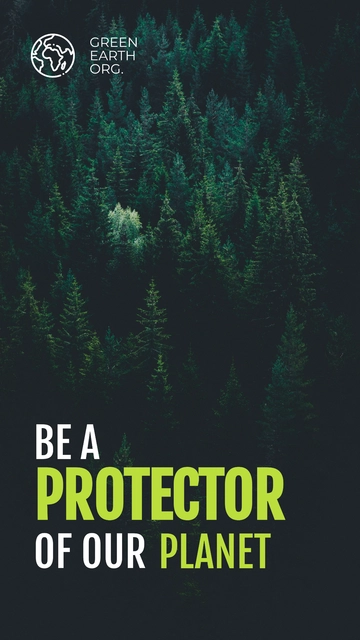 Free Green Instagram Story Template to Edit Online