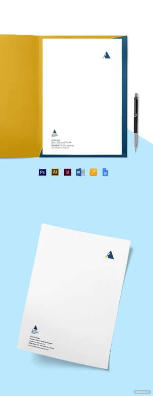 HR Agency Letterhead Template