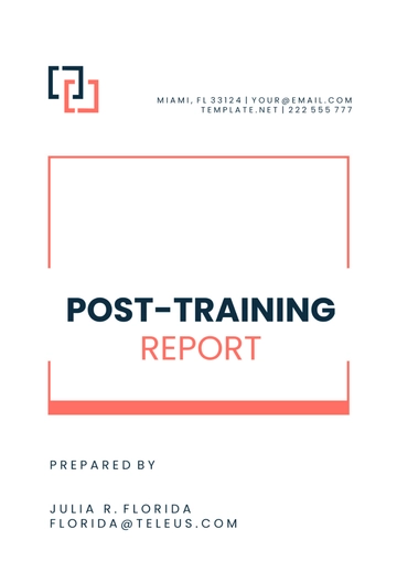 Free Post-Training Report Template to Edit Online