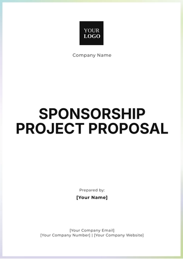 Free Sponsorship Project Proposal Template to Edit Online