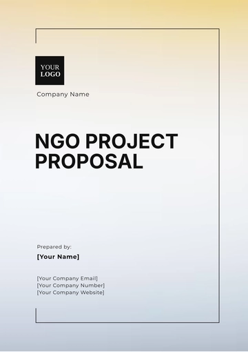 Free NGO Project Proposal Template to Edit Online