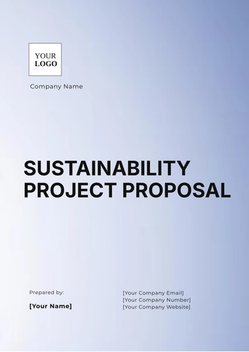 Free Sustainability Project Proposal Template to Edit Online
