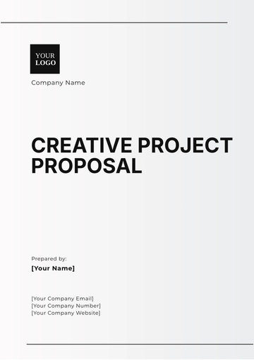 Free Creative Project Proposal Template to Edit Online