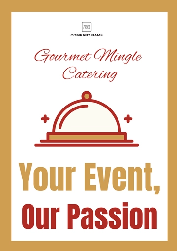 Free Catering Signage Template to Edit Online