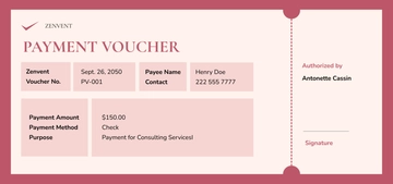 Free Payment Voucher Design Template to Edit Online