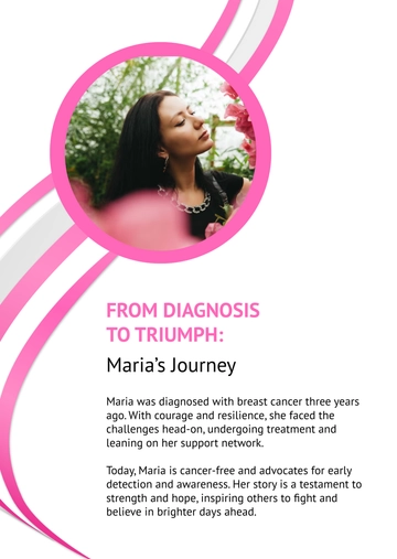 Free Breast Cancer Survival Story Template to Edit Online Free Breast Cancer Survival Story Template to Edit Online