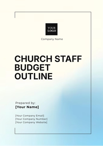 Free Church Staff Budget Outline Template to Edit Online