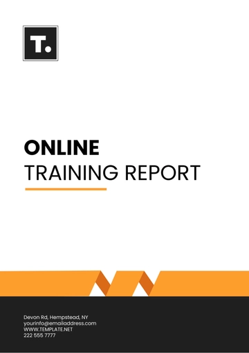Free Online Training Report Layout Template to Edit Online