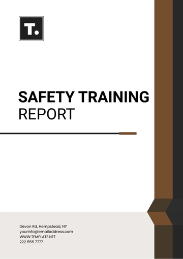 Free Safety Training Report Template to Edit Online
